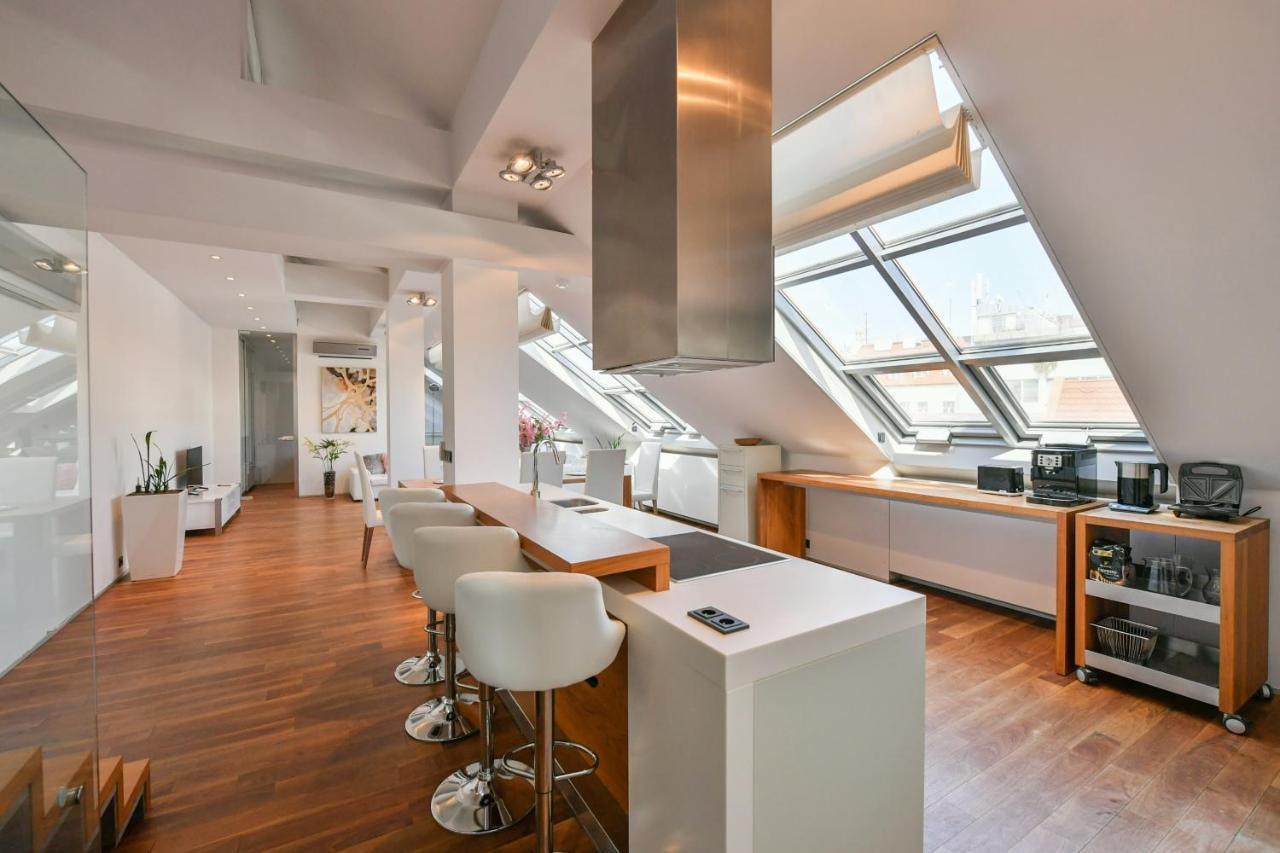 Luxury Central Penthouse With Sauna, Terrace, 250M2, 5Bdrm, 3Bthrm プラハ エクステリア 写真